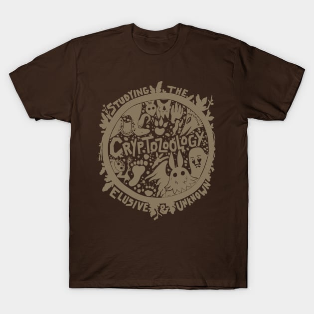 Egertron Cryptozoology Shirt T-Shirt by Ballyraven